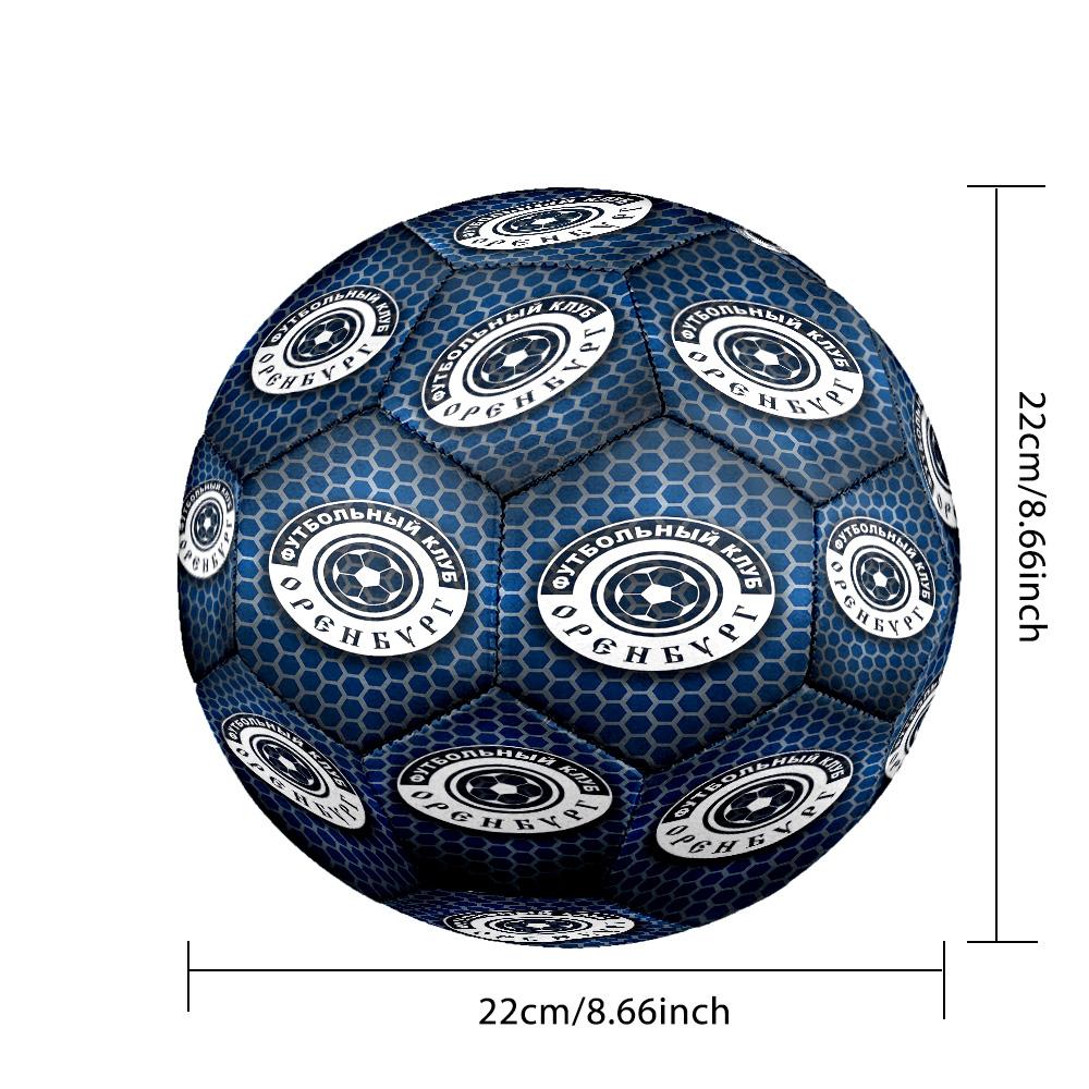 Soccer Club Emblem Design Printed Size 5 Soccer Balls, High-Quality, Anti-Slip, Protective Football, A Unique Gift , Birthdays, Christmas Gifts