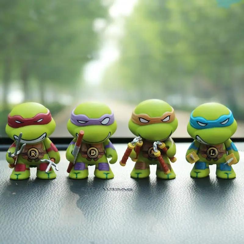 Новые 4 шт. Фигурки Черепашек-ниндзя Tmnt с подвижными суставами День рождения Для детей Дети Рождество
