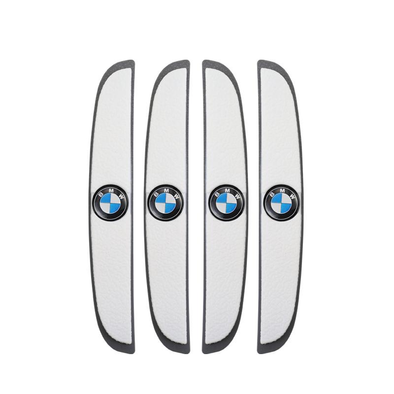 DJSA5 4Pcs Rubber Anti Collision Strip Car Body Protector Stickers For BMW 50th Performance F40 E90 F20 E70 E39 E36 E92 X3 X1 X2 X5 X6