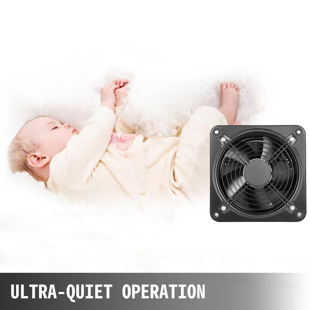 Industrial Ventilation Extractor Metal Axial Exhaust 250MM/10 Inch Air Puller Fan (250MM/10 Inch)
