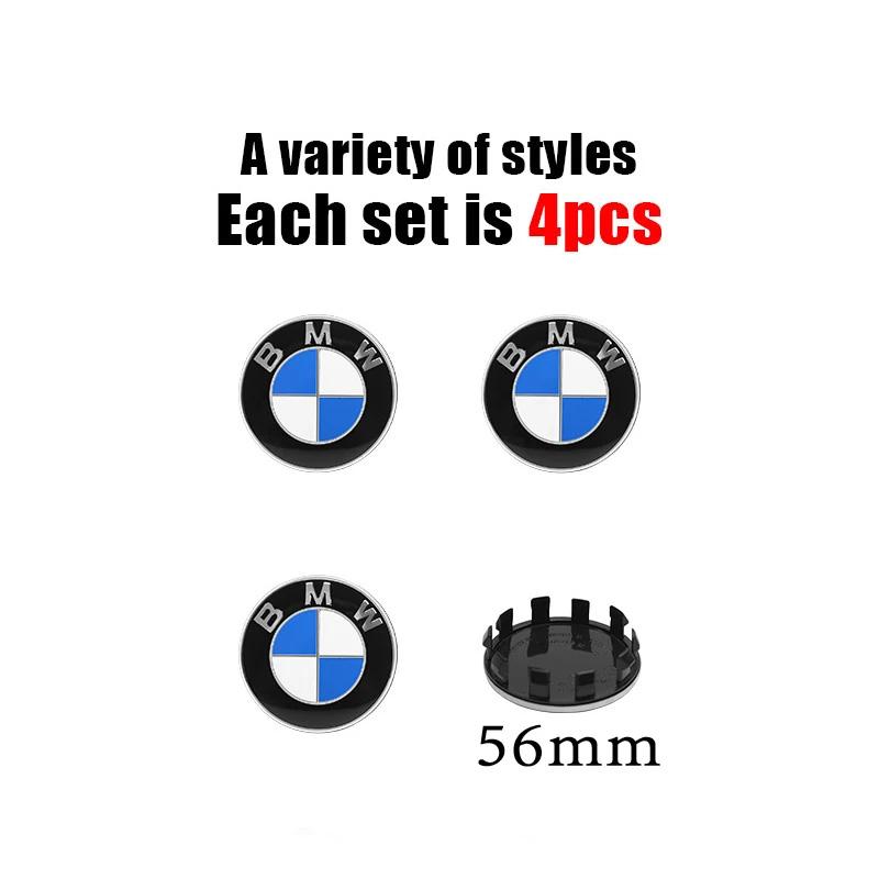4pcs 68mm 56mm Wheel Center Cover Wheel Hub Center Integrated Cover Logo For BMW E36 E46 E90 E60 E39 F30 F20 X5 E70 E53 G30 E91