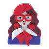 New Fashion Creative Fairy Girl Holding Rabbit Acrylic Brooches For Women Cartoon Cute Badge Brooch Pins Party Jewelry Gift
