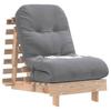 Sofa Rozkładana Typu Futon, Z Materacem, 60X206X11 Cm, Sosnowa
