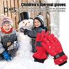 Детские зимние перчатки, теплые термоперчатки для лыж, ветрозащитные зимние варежки для холодной погоды, катания на сноуборде, катания на лыжах, пешего туризма, езды на велосипеде