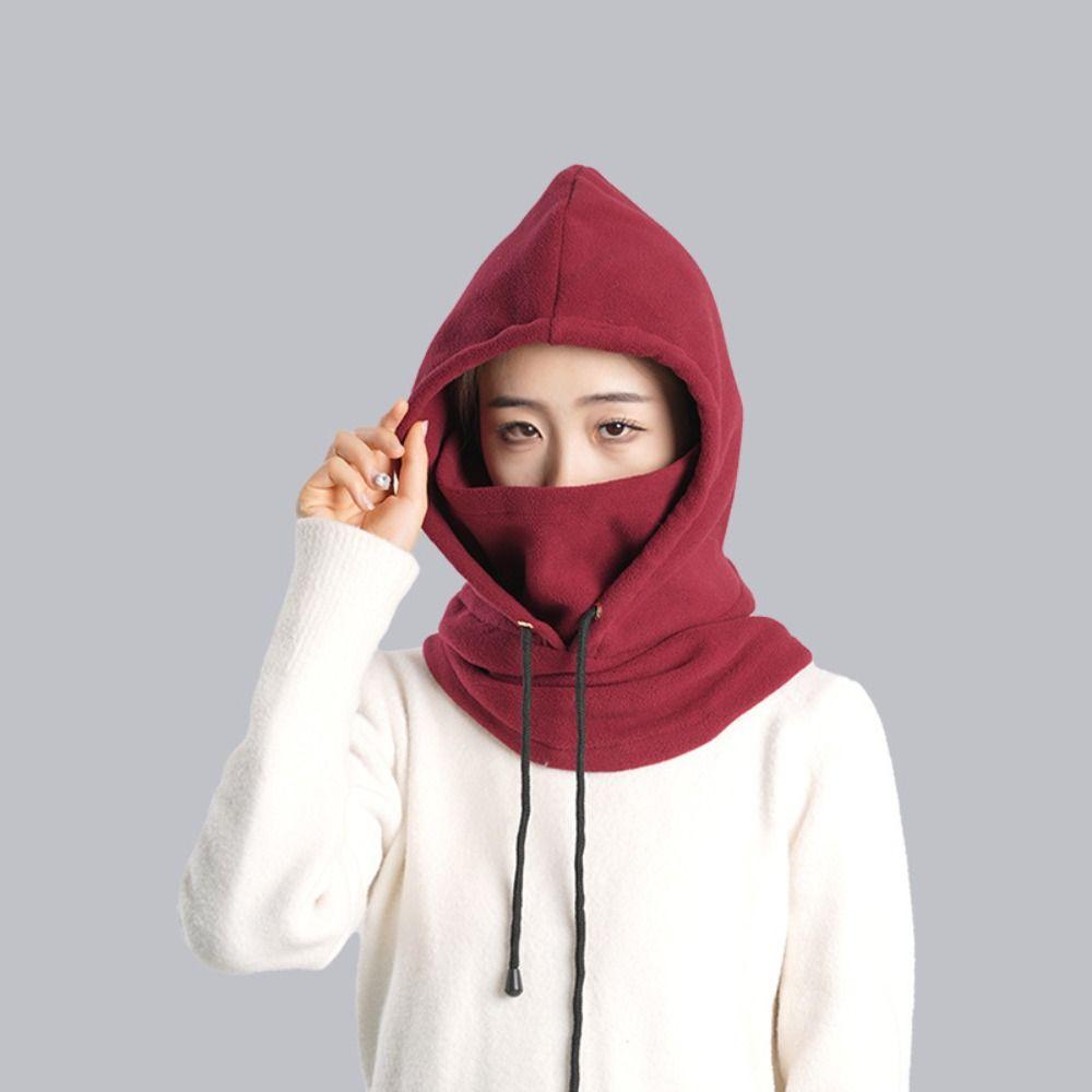 Ветрозащитная маска капюшон шапки флисовый пуловер шапка модная походная велосипедная шапка женская