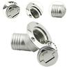 Stainless Steel Boat Deck Filler Cap Keyless Marine Hardware 38mm Hose Fitting for Yacht RV Truck