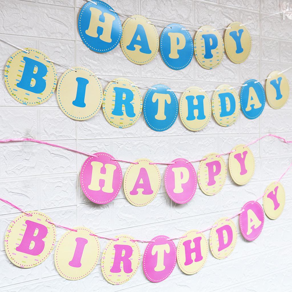 Привлекательный баннер «С Днем рождения» Украшения для баннера для вечеринок по случаю дня рождения Знак для дня рождения