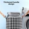 Print Laundry Basket Portable Foldable Cotton Linen Hamper for Home Kids Toys Dirty Clothes Storage Bag Organizer