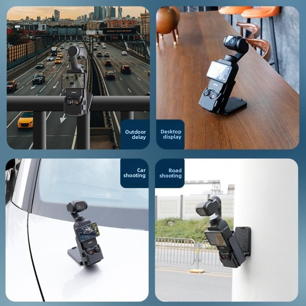 Black Clip Holder Mount Plastic Magnet Camera Base New Sport Camera Mount for DJI Pocket 3
