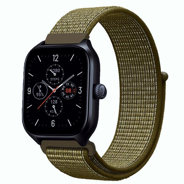 20 мм 22 мм Нейлоновый ремешок-петля Для Amazfit GTS 4/3/3pro/2e/GTS 2 Mini/GTR 4 47 мм/GTR 2/Stratos 2 3 Ремешок Для Amazfit Bip 3 Pro Correa