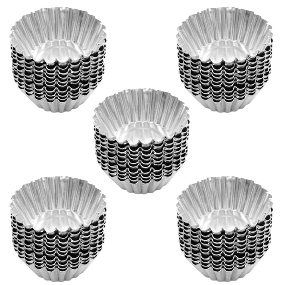 50Pcs Reusable Tart Muffin Molds Non-Stick Kitchen Baking Mold Cupcake Cakes Mold Egg Tart Baking