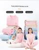 Cozy Thermal Underwear Set for Teens: Half-Turtleneck Top & Pants for Boys and Girls