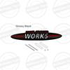 Metal For John Cooper Works Mini Cooper S JCW R56 R57 Countryman Clubman Paceman Grille Sticker Car Rear Trunk Body Emblem Badge qclyn77
