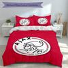3pcs AFC Ajax Duvet Cover Set, Includes 1 Duvet Cover and 2 Pillowcases,Skin-Friendly&Comfortable Fabric,Suitable Bedding Sets