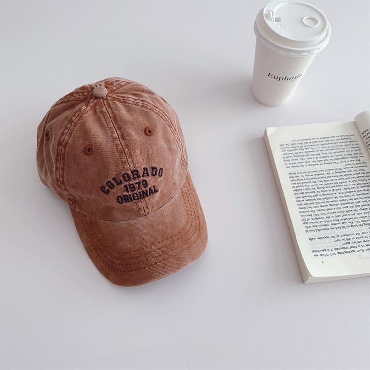 Kids Spring Summer Letter Print Soft Top Baseball Cap Boys Girls Sun Protection Hat