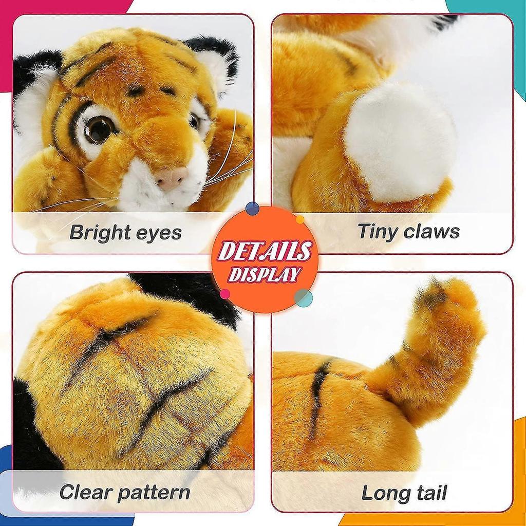 Tiger Hand Puppet Zoo Animal Puppets Jungle Friends Plush Toy For Imaginative