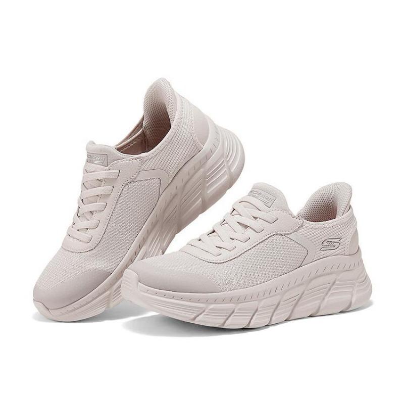 Skechers Слипоны Женские Стильные Комфортные Низкие Повседневная Обувь Белый 117391-WHT