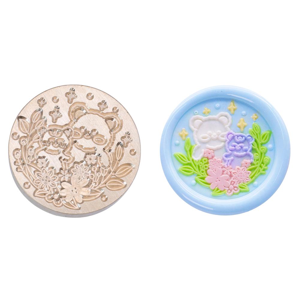 Печать серии животных с медной головкой, 3D-рельефные штампы, печатающая головка для подарочного скрапбукинга