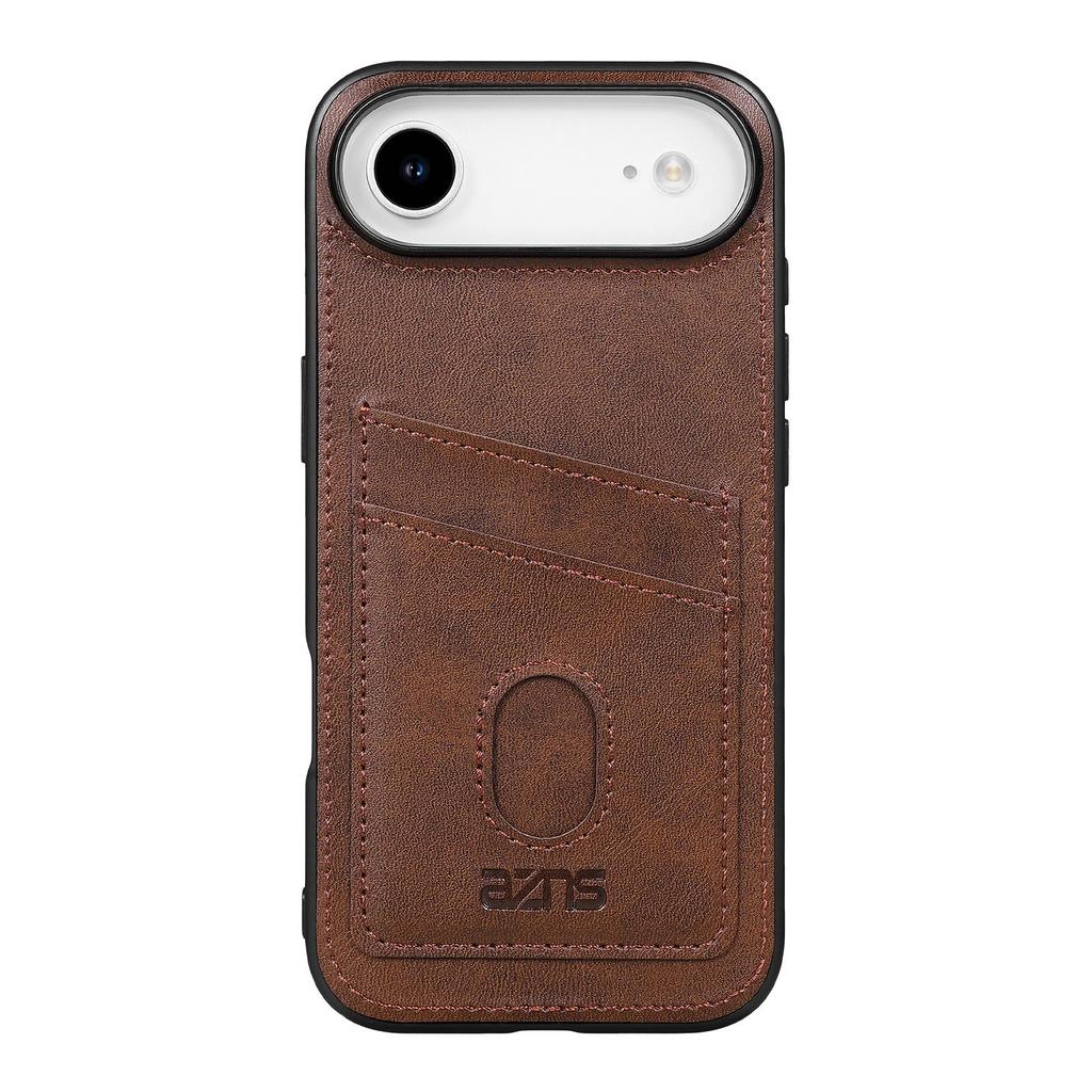 AZNS K1 Series For iPhone Air Case Calf Texture Anti-Drop PU+TPU Phone Cover