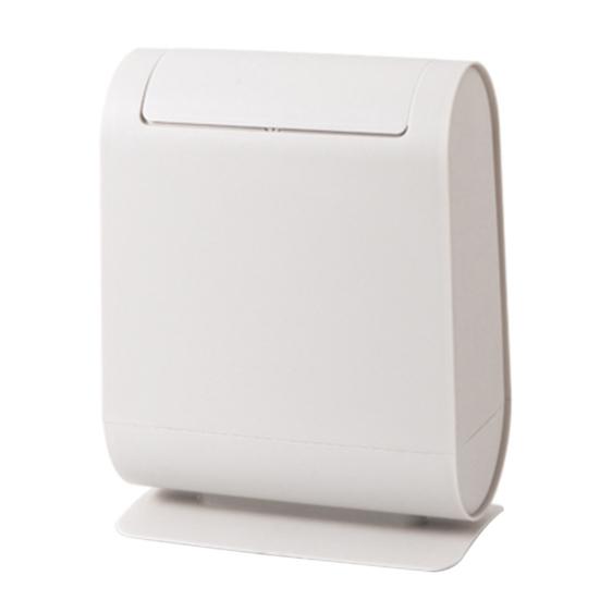 Narrow Trash Can Bathroom Toilet Brush Waste Bin Bucket Garbage Bag Dispenser