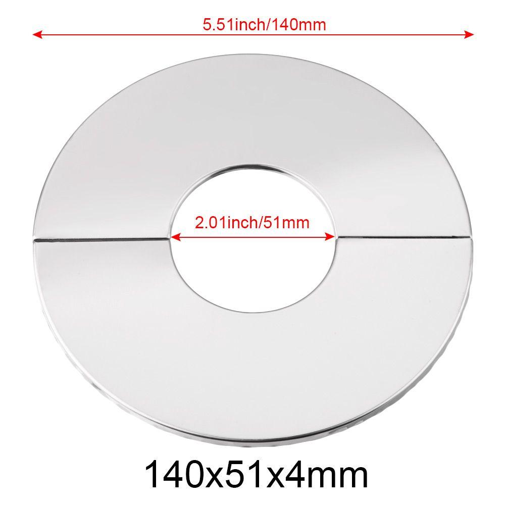 Stainless Steel Chrome Faucet Accessories Faucet Decorative Cover Faucet Decor Pipe Wall Covers