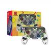 Wireless Switch Controller Compatible with PC/iOS/Android/Lite/OLED, Programmable Back Buttons, Adjustable Turbo Function/Vibration(Transparent)