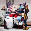 Harley Quinn Theme Printed Blanket - Perfect for Couch, Bed, Travel & Outdoor Use | Machine Washable, Cozy & Durable.