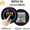 ESP32-S3 Dev Board: 1.43" AMOLED Display, Touchscreen, SD Slot, 6-Axis Sensor, Arduino-Compatible