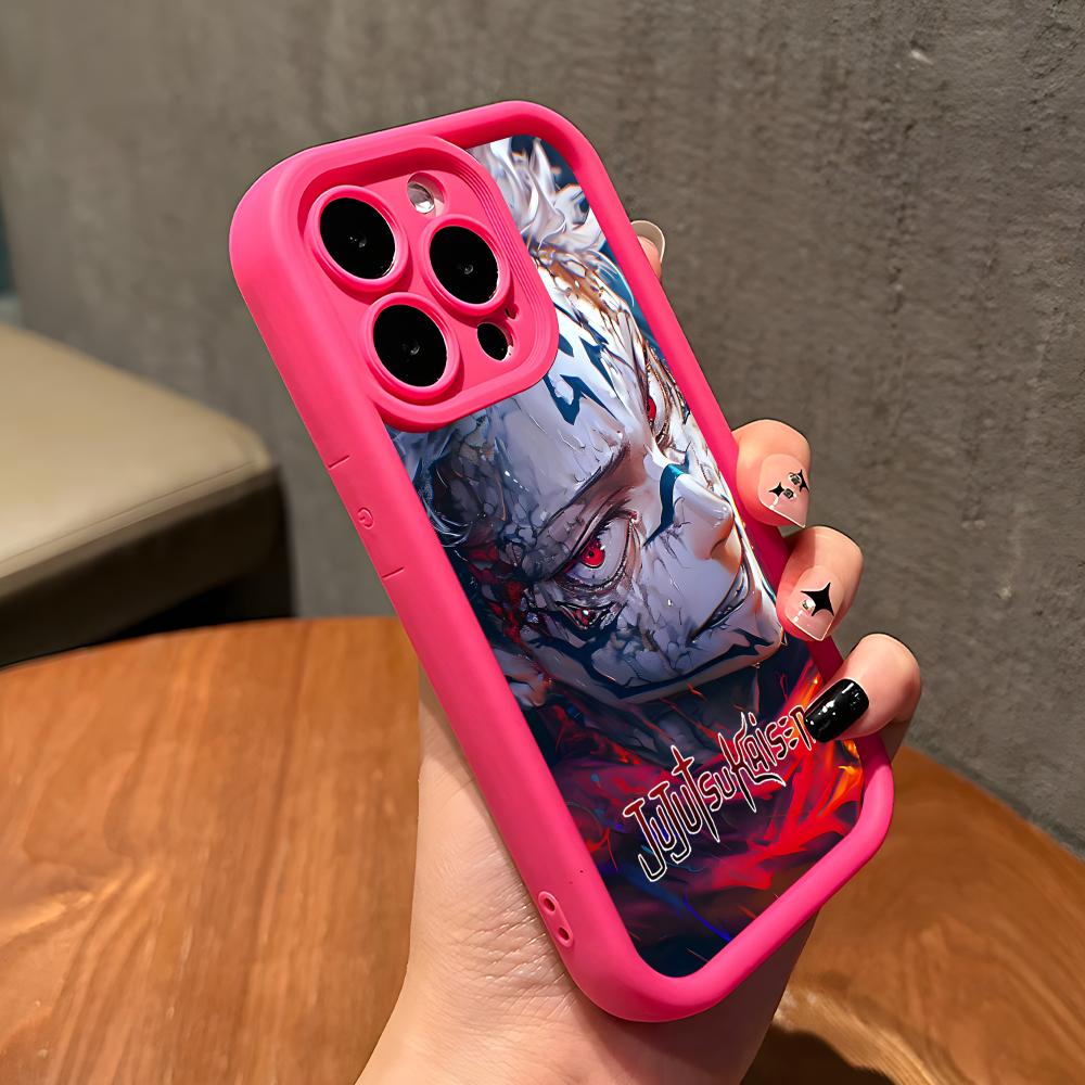 Чехол для мобильного телефона Jujutsu Kaisen Сукуна для iPhone 17 16 15 14 13 12 11 Air Pro Max Plus Утолщенный ТПУ Цветной Чехол Чехол Красивый