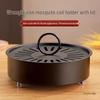 Stainless Steel Mosquito Coil Box with Lid and Ash Collector - Fireproof, Anti-Scald, Sandalwood Burner Holder
