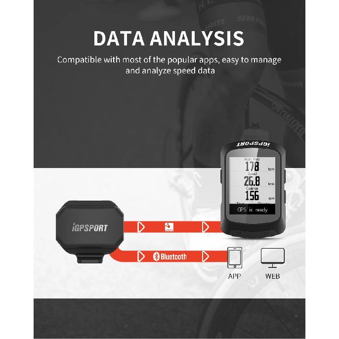 iGPSPORT SPD70 CAD70 Speed Cadence Sensor Bike Computers Compatible with Multiple Devices Sports Watches Cycling App