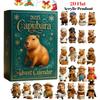 Capybara Advent Calendar 2025,24 Days Christmas Advent Countdown Calendar, 2D Flat Acrylic Capybaras Animal Pendant Surprises for Christmas Tree Decor