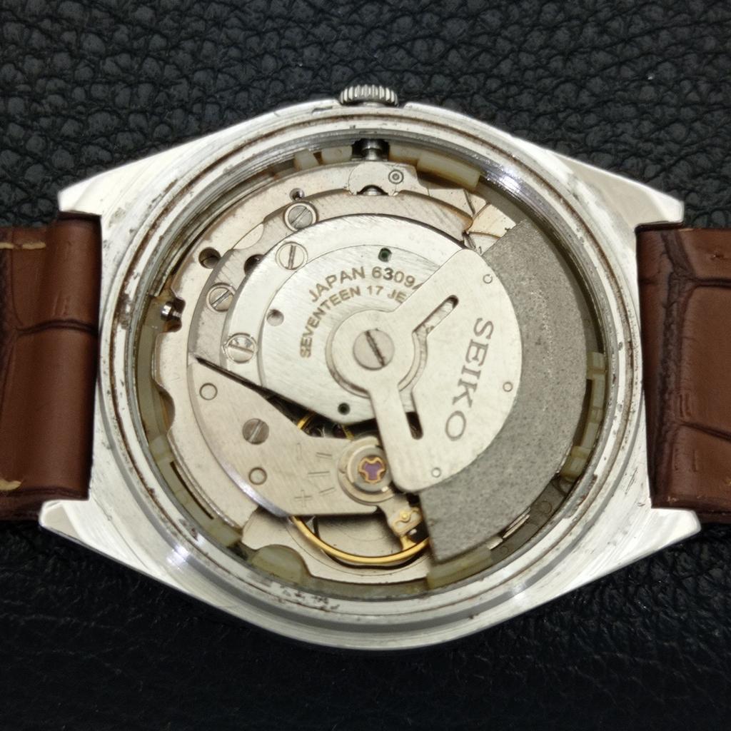 АВТОМАТИЧЕСКИЕ ВИНТАЖНЫЕ ЧАСЫ SEIKO 5 ЯПОНИЯ 6309A МУЖСКИЕ АРАБСКИЕ ЦИФРЫ КРАСНЫЙ ЦВЕТ ЦИФЕРБЛАТА a701280-5 R206a-a701280