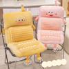Plush Office Seat Cushion Soft Cartoon Seat Pad with Lumbar Pillow And Back Support Non-Slip Rocking Chair Cushion for Dorm Floor Car Office Patio