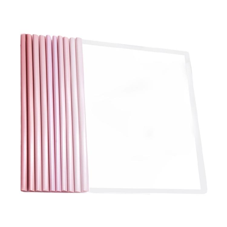 10 шт. Портативные прозрачные держатели для файлов формата А4 с улучшенными стержнями для фиксации для организации документов, незаменимые для деловых поездок