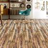 1Pcs Self Adhesive Wood Grain Wallpaper Living Room Toilet Kitchen Waterproof Tile Wall Decor Home Floor Stickers
