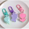 Cute Cartoon Colorful Flower Keychain Pendant Rope Decoration Bag Decoration New Pendant Keyring
