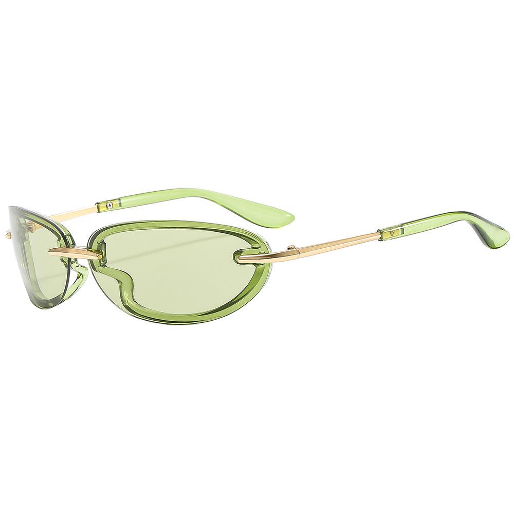 Солнцезащитные очки в стиле ретро-овал в гонконгском стиле, уличная фотография, отпуск, солнцезащитные очки с отделкой, женские очки