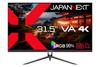 JAPANNEXT Inch Monitor 4K UHD 3840x2160 Resolution VA Display Light 31.5 (HDMI/DisplayPort/Built-in speaker/Blue Cut) JN-V315UHDR-C65W-N