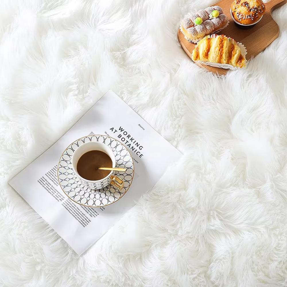 Защита пола Ковер из овчины Имитация шерсти Ковер с длинным ворсом Новая подушка для дивана Домашний декор