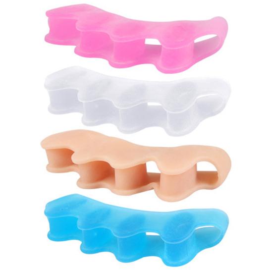 1 Pair Gel Toe Spacers for Women Men Gel Foot Pain Relief Bunion Corrector Toe Separators for Overlapping Toes