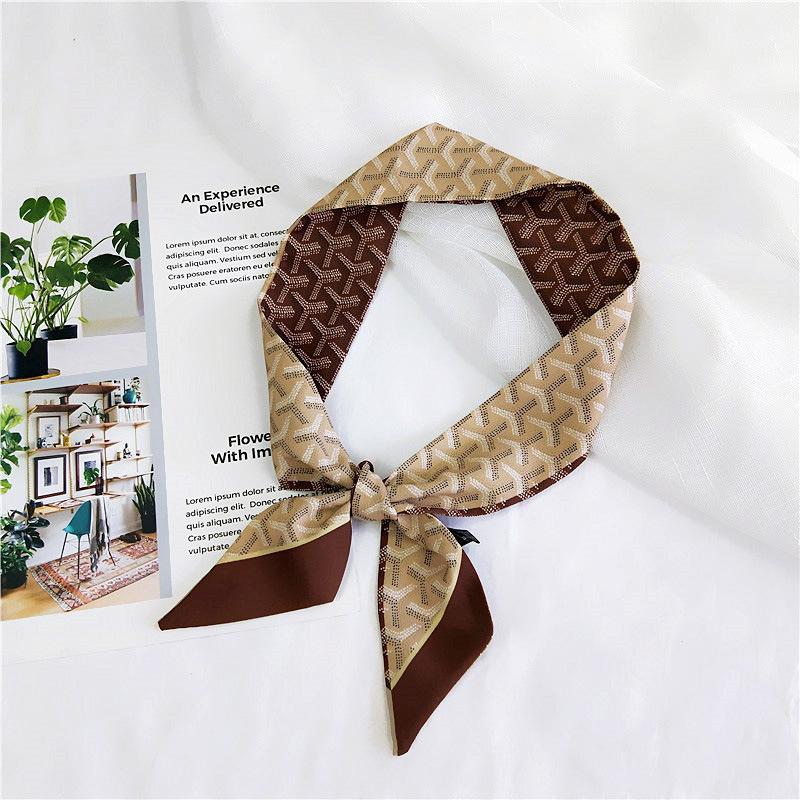 Skinny Long Hairband Bag Scarf for Women Fashion Neckerchief Hair Ribbons Scarves 6x90cm