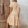 2025 Summer New Women's Vintage Pastoral Floral Dress