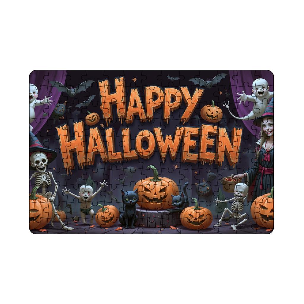 Пазл на Хэллоуин – Пазл для семейных посиделок для украшения дома и досуга