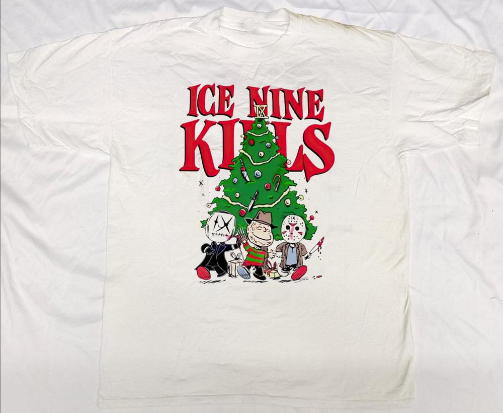 Футболка с принтом ice nine kills Christmas Хлопок Для мужчин Женщин Все размеры VN2470 Унисекс Футболка