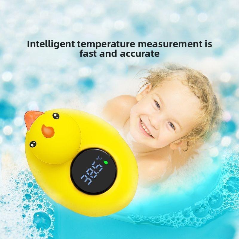 Cute Duck Cartoon Digital Baby Bath Thermometer Waterproof Floating Toy for Kids Room High Precision Temperature Measurement 4