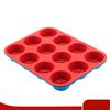 Silicone Cake Mould Silicone Round Egg Tart Mould DIY Baking Tool 12 Even Cake Mould