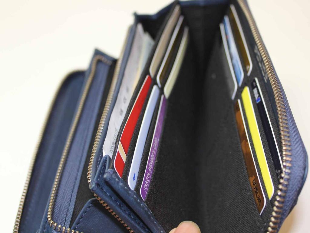 Полицейский длинный кошелек на молнии, мятая кожа, итальянский бренд, роскошный (военно-морской флот)