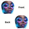 Dreamy Starry Character Print Car Headrest Cover, Easy To Install & Remove & Washable, Quirky Car Decor Headrest Cover