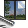 1 Roll Window Privacy Film One Way Reflective Mirror Window Film Daytime Privacy UV Sun Blocking Heat Control Static Cling Window Tint for Home Office
